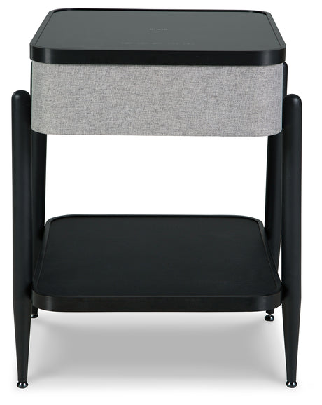 Jorvalee Gray/Black Accent Table from Ashley - Luna Furniture