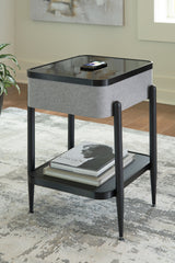 Jorvalee Gray/Black Accent Table from Ashley - Luna Furniture