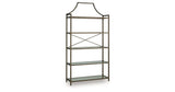 Bernonly Antique Bronze Finish 72" Bookcase from Ashley - Luna Furniture