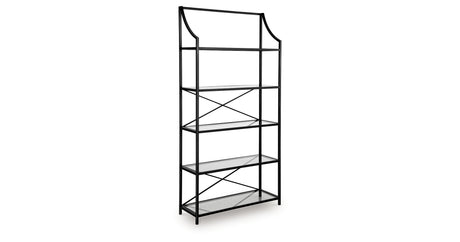 Dakerwell Antique Black 72" Bookcase from Ashley - Luna Furniture