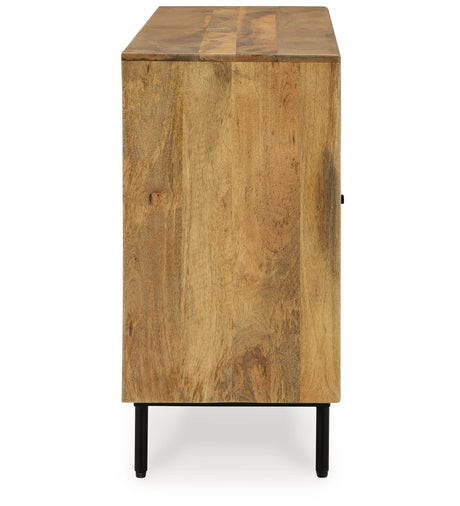 Cadewick Natural Accent Cabinet from Ashley - Luna Furniture