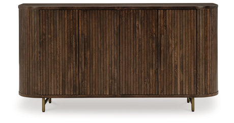 Amickly Dark Brown Accent Cabinet from Ashley Furniture - Luna Furniture