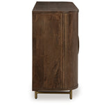 Amickly Dark Brown Accent Cabinet from Ashley Furniture - Luna Furniture