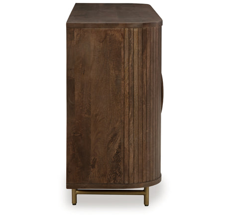 Amickly Dark Brown Accent Cabinet from Ashley Furniture - Luna Furniture