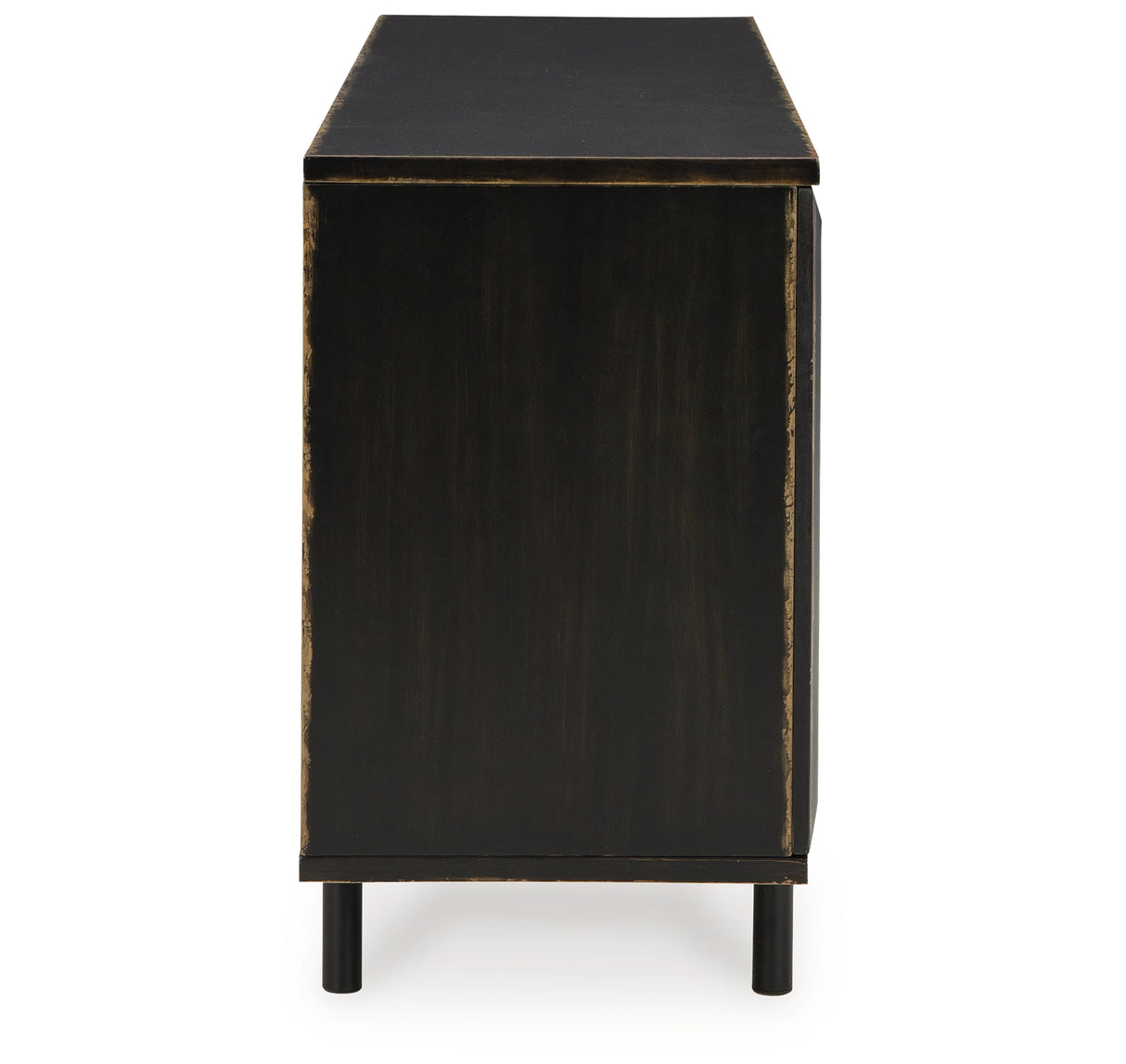 Fair Ridge Distressed Black Accent Cabinet from Ashley Furniture - Luna Furniture