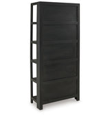 Abyard Black/Natural Bookcase from Ashley Furniture - Luna Furniture