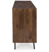 Dreggan Brown/Gold Finish Accent Cabinet from Ashley Furniture - Luna Furniture
