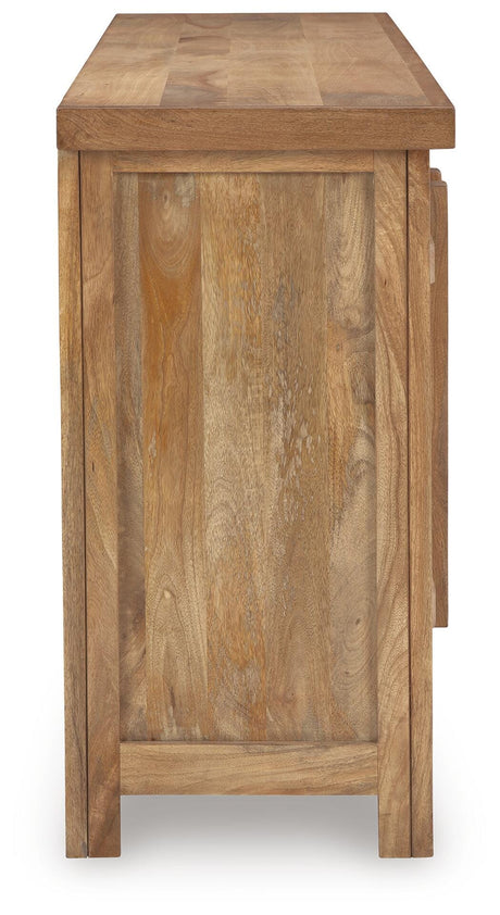 Dresor Natural Accent Cabinet from Ashley Furniture - Luna Furniture