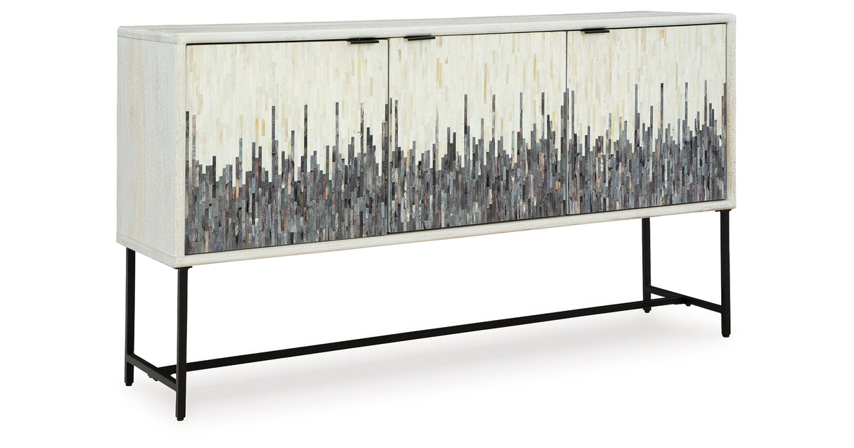Freyton White/Gray Accent Cabinet from Ashley - Luna Furniture