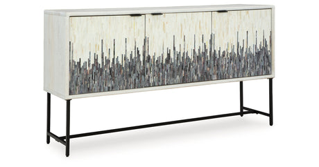 Freyton White/Gray Accent Cabinet from Ashley Furniture - Luna Furniture