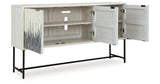 Freyton White/Gray Accent Cabinet from Ashley - Luna Furniture