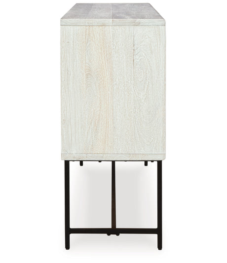 Freyton White/Gray Accent Cabinet from Ashley Furniture - Luna Furniture