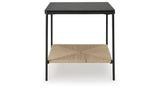 Minrich Black/Natural Accent Table from Ashley - Luna Furniture