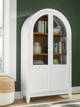 Dagandale White/Natural Accent Cabinet from Ashley - Luna Furniture