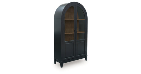 Dagandale Black/Natural Accent Cabinet from Ashley - Luna Furniture