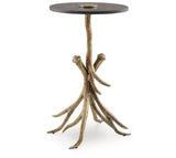 Lemkins Black/Antique Gold Finish Accent Table from Ashley Furniture - Luna Furniture