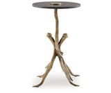 Lemkins Black/Antique Gold Finish Accent Table from Ashley Furniture - Luna Furniture