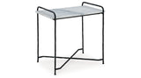 Ashber White/Black Accent Table from Ashley Furniture - Luna Furniture