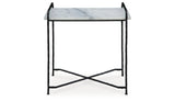 Ashber White/Black Accent Table from Ashley Furniture - Luna Furniture