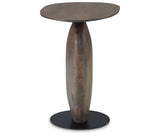 Cormmet Brown/Black Accent Table from Ashley Furniture - Luna Furniture