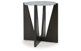 Tellrich Black/White Accent Table from Ashley Furniture - Luna Furniture