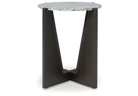 Tellrich Black/White Accent Table from Ashley - Luna Furniture