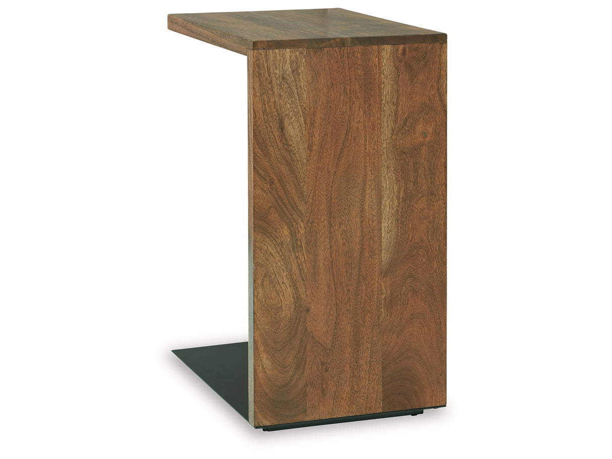 Wimshaw Brown/Black Accent Table from Ashley Furniture - Luna Furniture
