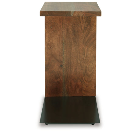 Wimshaw Brown/Black Accent Table from Ashley - Luna Furniture