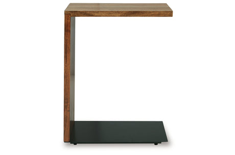 Wimshaw Brown/Black Accent Table from Ashley - Luna Furniture