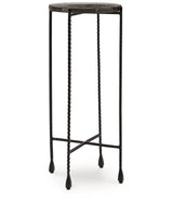 Newgoren Clear/Black Accent Table from Ashley - Luna Furniture