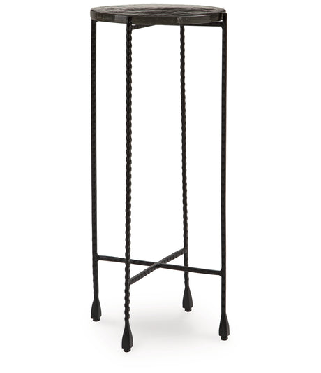 Newgoren Clear/Black Accent Table from Ashley - Luna Furniture