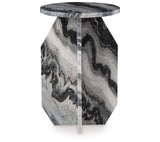 Wrenlane White/Black Accent Table from Ashley - Luna Furniture