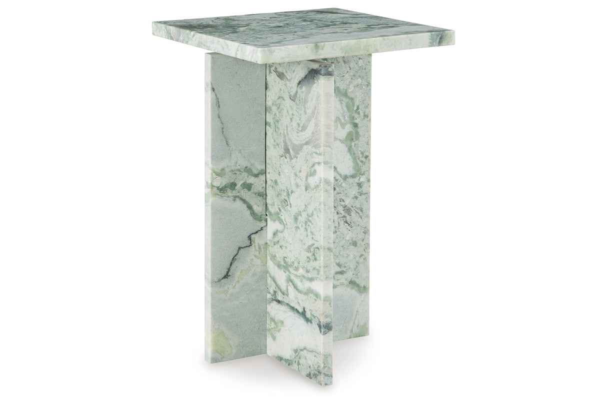 Deaconwell White/Green Accent Table from Ashley - Luna Furniture