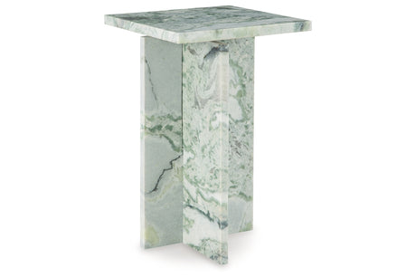 Deaconwell White/Green Accent Table from Ashley - Luna Furniture