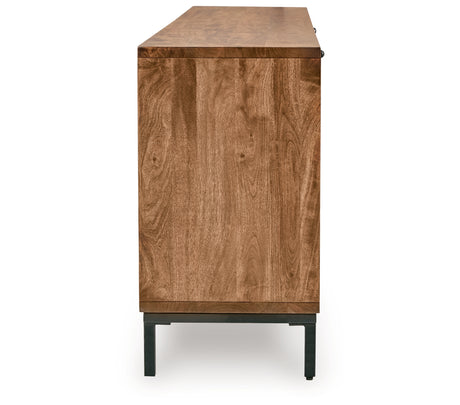 Dorannby Black/Brown Accent Cabinet from Ashley - Luna Furniture