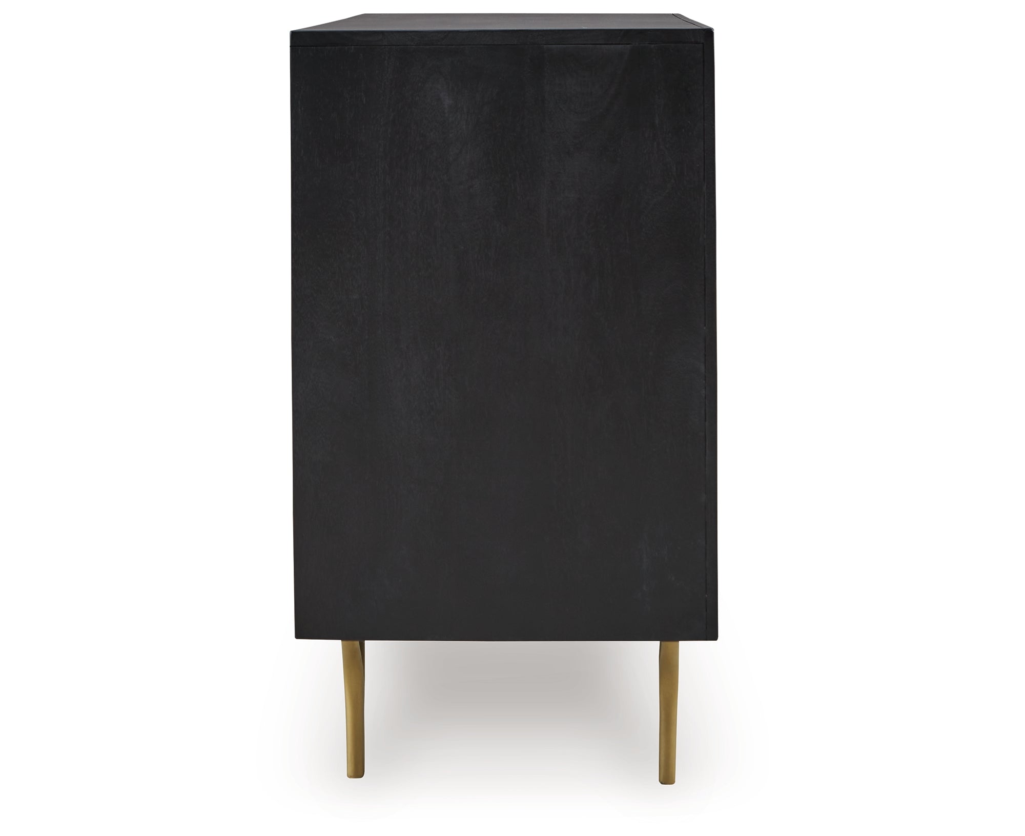 Tayner Black/Gold Finish Accent Cabinet – Luna Furniture