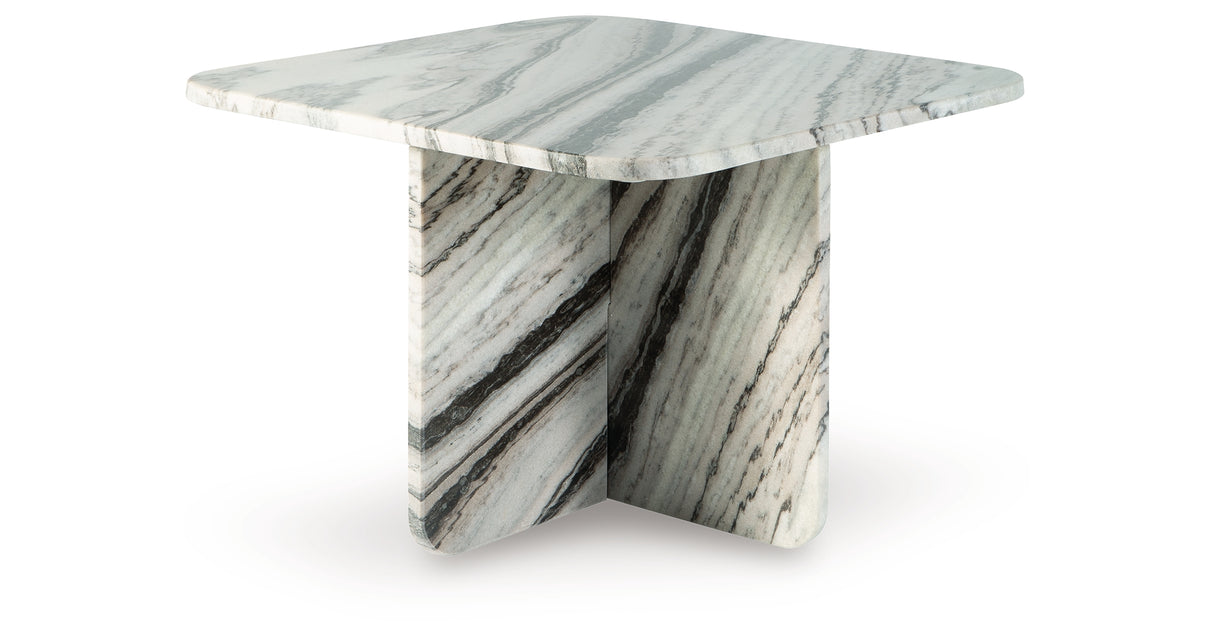 Baretton Black/White/Taupe Accent Coffee Table from Ashley - Luna Furniture