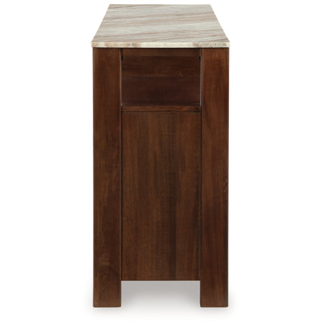 Tobinville Dark Brown Accent Cabinet from Ashley Furniture - Luna Furniture