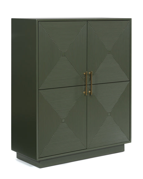 Geirwood Dark Green Accent Cabinet from Ashley - Luna Furniture