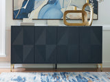 Loirwick Dark Blue Accent Cabinet from Ashley - Luna Furniture
