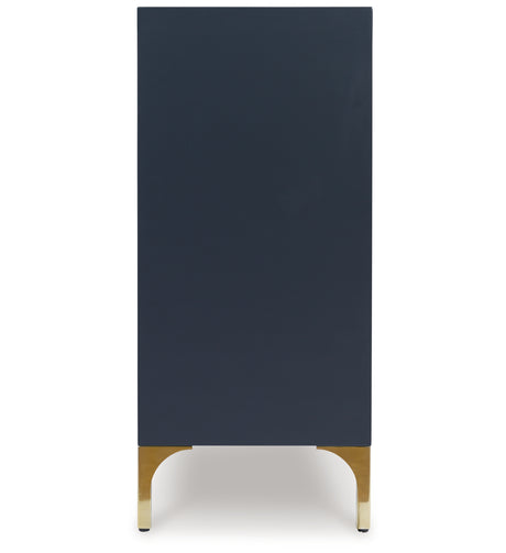 Loirwick Dark Blue Accent Cabinet from Ashley Furniture - Luna Furniture