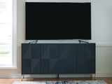 Loirwick Dark Blue Accent Cabinet from Ashley - Luna Furniture