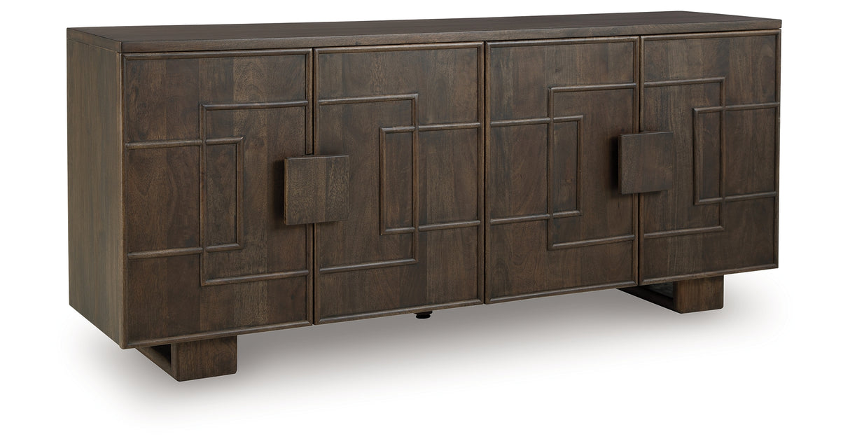 Cato Dark Brown Accent Cabinet from Ashley - Luna Furniture