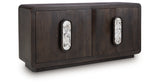 Elliston Espresso Brown Accent Cabinet from Ashley Furniture - Luna Furniture