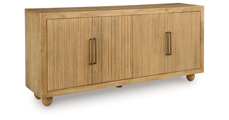 Niam Light Antique Beige Accent Cabinet from Ashley Furniture - Luna Furniture