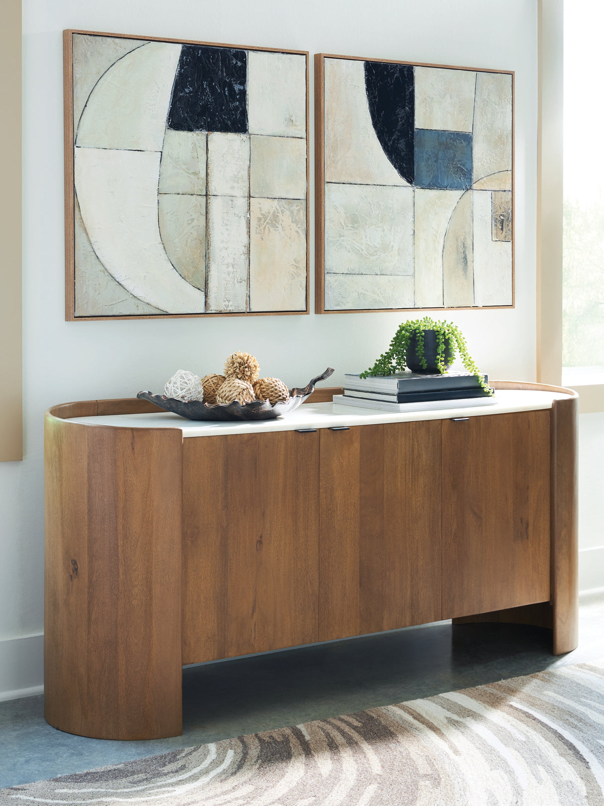 Bexlen Tan/Taupe/Black Wall Art (Set of 2) from Ashley - Luna Furniture