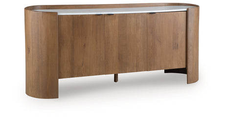 Fitzroy Brown/White Accent Cabinet from Ashley - Luna Furniture