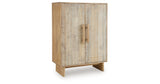 Dallinbury Natural/White Wash Accent Cabinet from Ashley Furniture - Luna Furniture
