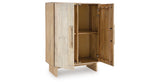 Dallinbury Natural/White Wash Accent Cabinet from Ashley Furniture - Luna Furniture
