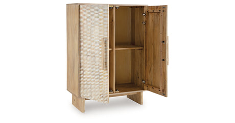 Dallinbury Natural/White Wash Accent Cabinet from Ashley - Luna Furniture